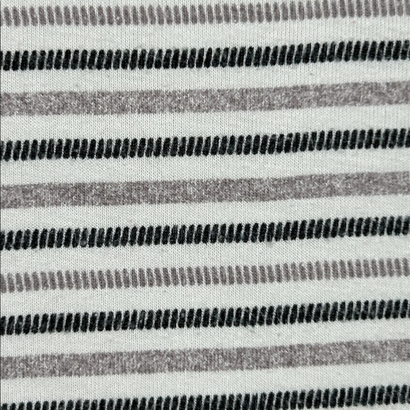 Denver Hayes Casual Athleisure Striped Short Sleeve Round Neck Dress Medium Grey - Picture 12 of 12